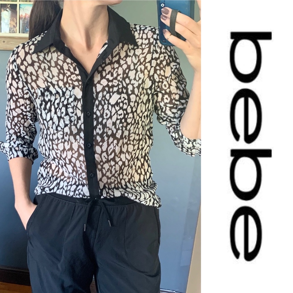 💰3 for $10💰BEBE Button Down Dress Shirt Blouse